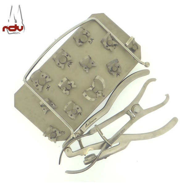 Kofferdam Set inkl. Klammern Rahmen Lochzange