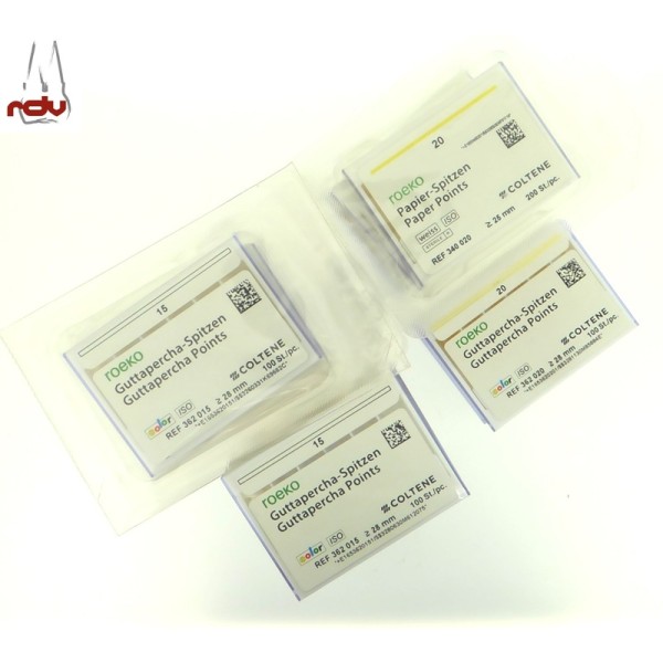 Roeko Papierspitzen + Guttaperchaspitzen Endo