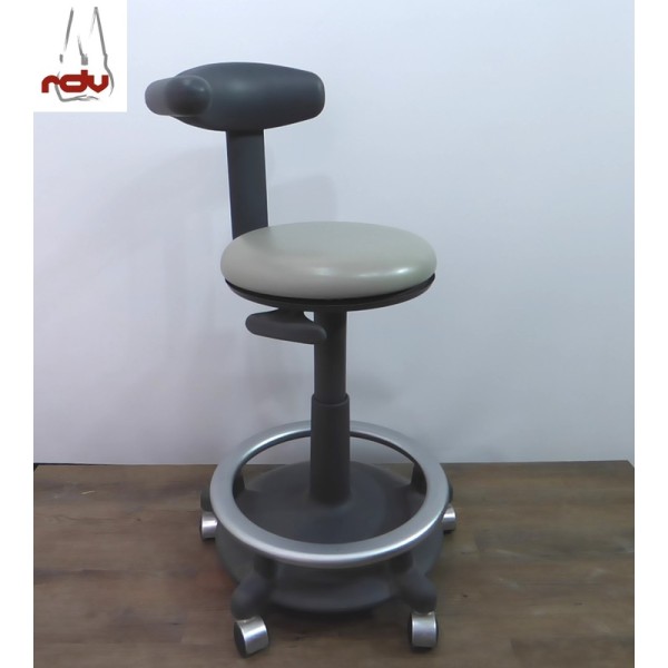 Ultradent Rollhocker Hocker grau Handsteuerung