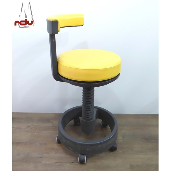 Siemens Rollhocker Arztstuhl gelb Stuhl Hocker
