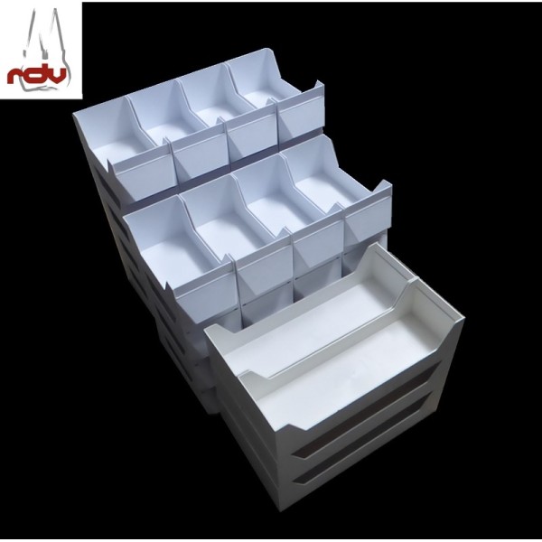 Dr. Hinz Kiefermodell-Tray 42 Laborschalen weiss