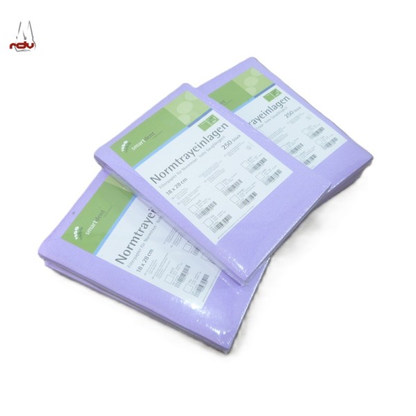 Smartdent Normtrayeinlagen 18x25 cm Lila 250 Blatt
