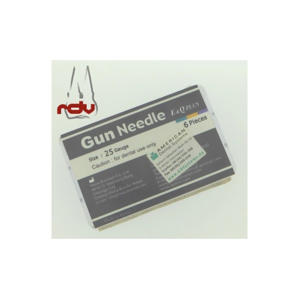 Meta Gun Needle E&Q Plus 25 Gauge 5 Stk.