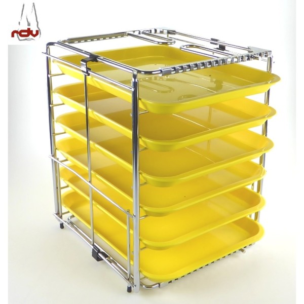Instrumenten Tray Rack Möbeleinsatz inkl. 6 Trays