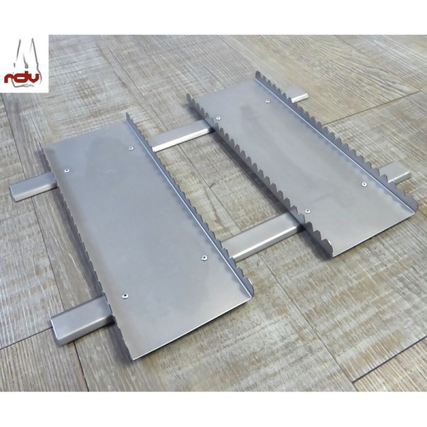 Schubladeneinsatz Edelstahl 2x 23 Instrumente matt